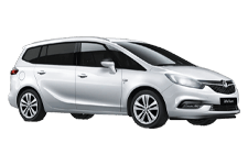 Car Hire Canvey Island - Vauxhall Zafira 5 + 2 - Minibus hire Canvey island